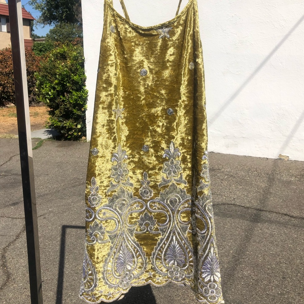 Lenni The Lable velvet tank dress with sequins
